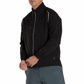 Men's Footjoy Select LS Rain Jacket Black NZ-66719